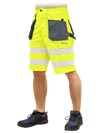 LH-FMNX-TS | żółto-stalowo-czarny | Spodnie ochronne do pasa - krótkie