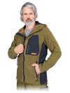 LH-NA-P | khaki-navy-orange | Protective insulated fleece jacket