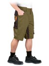 LH-NA-TS | khaki-brązowo-pomarańczowy | Spodnie ochronne do pasa - krótkie