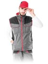 LH-BS-V | gray-black-red | Protective insulated bodywarmer