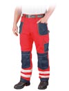 LH-FMNX-T | red-navy blue-grey | Protective trousers