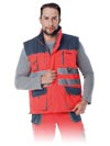 LH-FMNX-V | red-navy blue-grey | Protective insulated bodywarmer