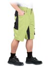 LH-NA-TS | lime-black | Protective short trousers