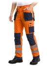 LH-FMNX-T | orange-navy blue-gray | Protective trousers
