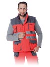 LH-FMNX-V | red-grey-black | Protective insulated bodywarmer