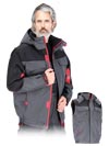 LH-BSW-J | gray-black-red | Protective insulated jacket