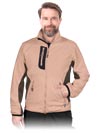 LH-FMN-P | beige-brown-black | Protective insulated fleece jacket