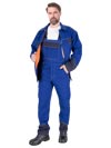 LH-SPECWELD-B | blue-navy blue-orange | Protective bib-pants