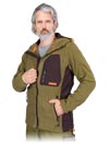 LH-NA-P | khaki-brown-orange | Protective insulated fleece jacket