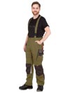 LH-NAW-B | khaki-brown-orange | Protective insulated bib-pants