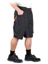 LH-NA-TS | czarno-granatowo-pomarańczowy | Spodnie ochronne do pasa - krótkie