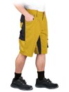 LH-NA-TS | żółto-czarny | Spodnie ochronne do pasa - krótkie