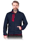 LH-FMN-P | navy-black-red | Protective insulated fleece jacket