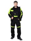 LH-TANZOW-B | black-yellow | Protective rainproof bib-pants