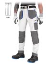LH-FMNSLM-T | white-gray-blue | Protective trousers