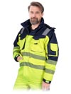 LH-JACWINTER | yellow-navy blue | Insulated protective jacket
