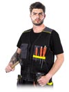 LH-POCKER | black-grey-yellow | Protective vest
