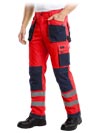 LH-FMNX-T | red-navy blue-grey | Protective trousers