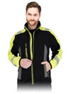 LH-POLVIS | black-yellow-grey | Protective fleece jacket