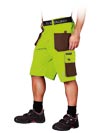 LH-FMN-TS | lime-brown | Protective short trousers